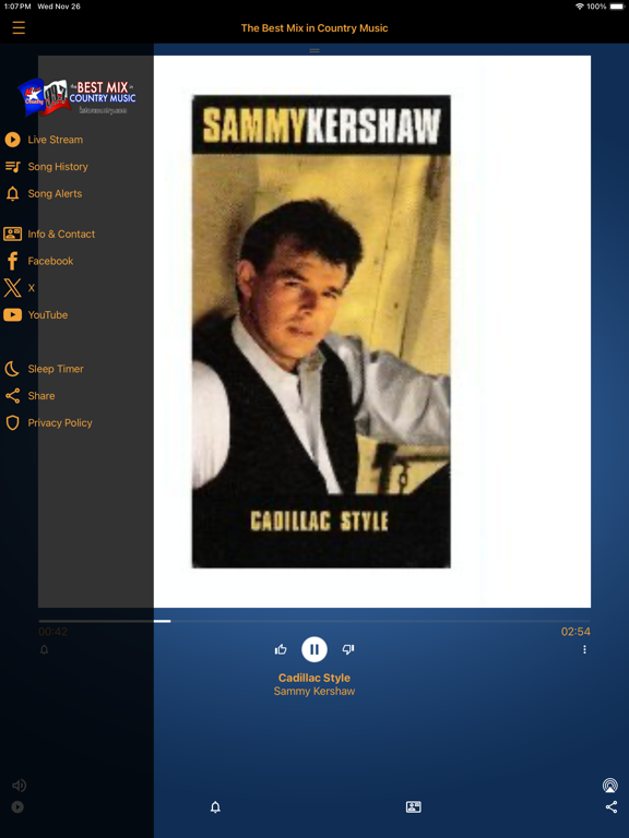 Kstar Country iPad screenshot 2 - Entertainment app