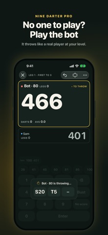 Nine Darter: Darts Scorekeeper screenshot 8