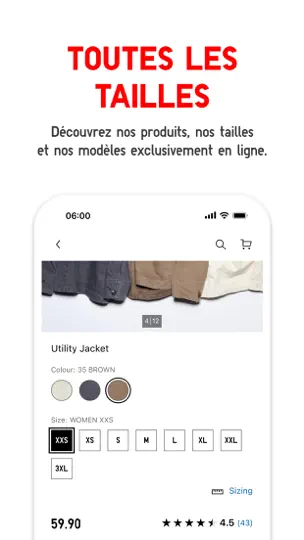 Capture d'écran de UNIQLO - LifeWear sur iPhone 4