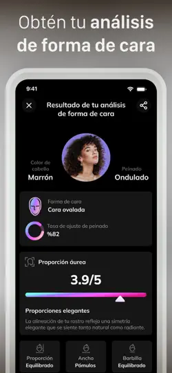 Captura de pantalla de HairApp: AI Hair Cut Changer en iPhone 4