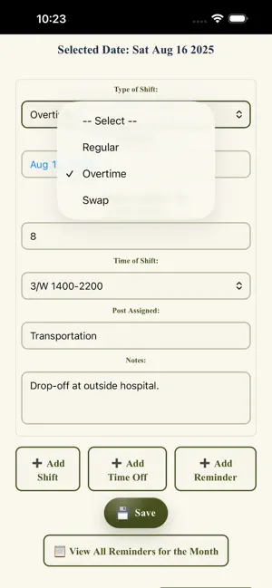 The Timebook App screenshot 2