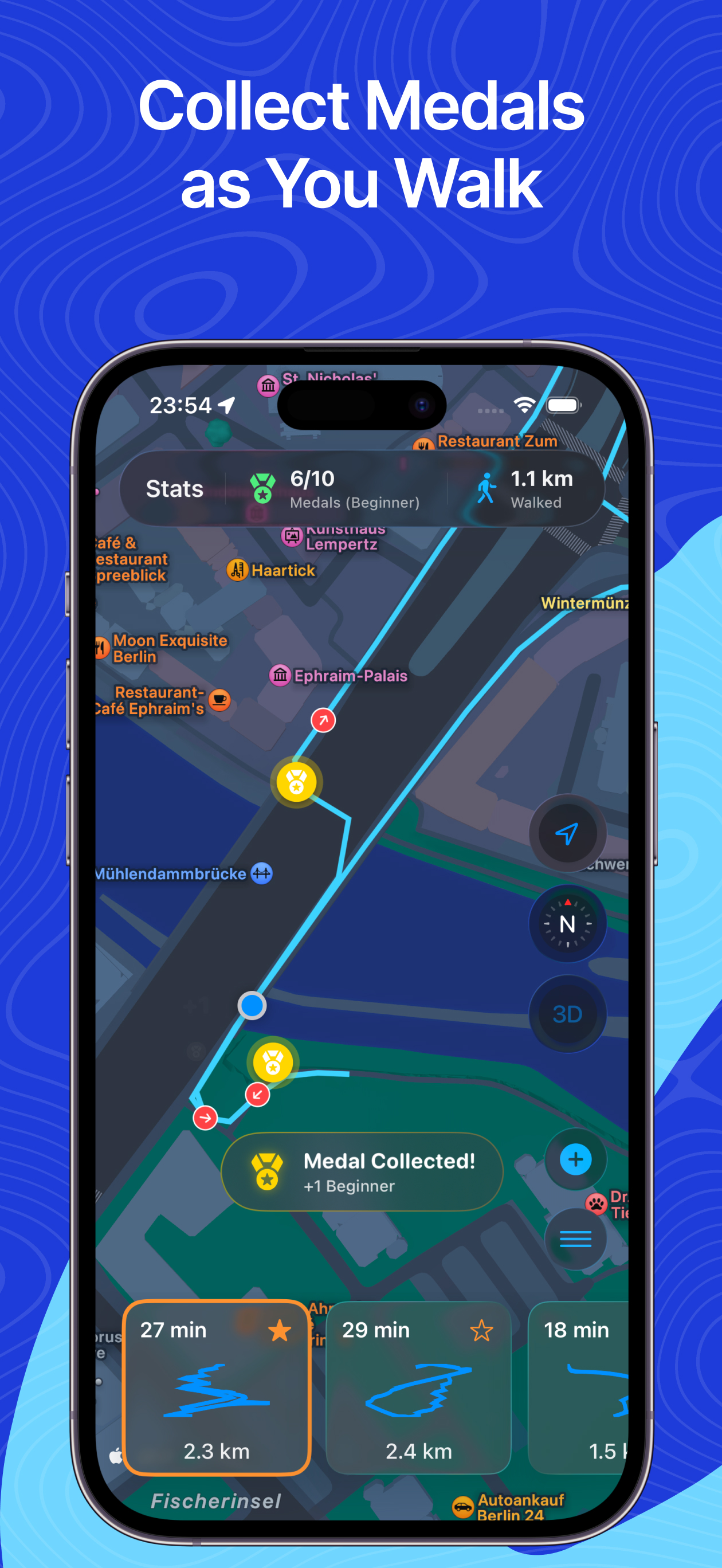 WalkMate Daily Route Generator screenshot 4