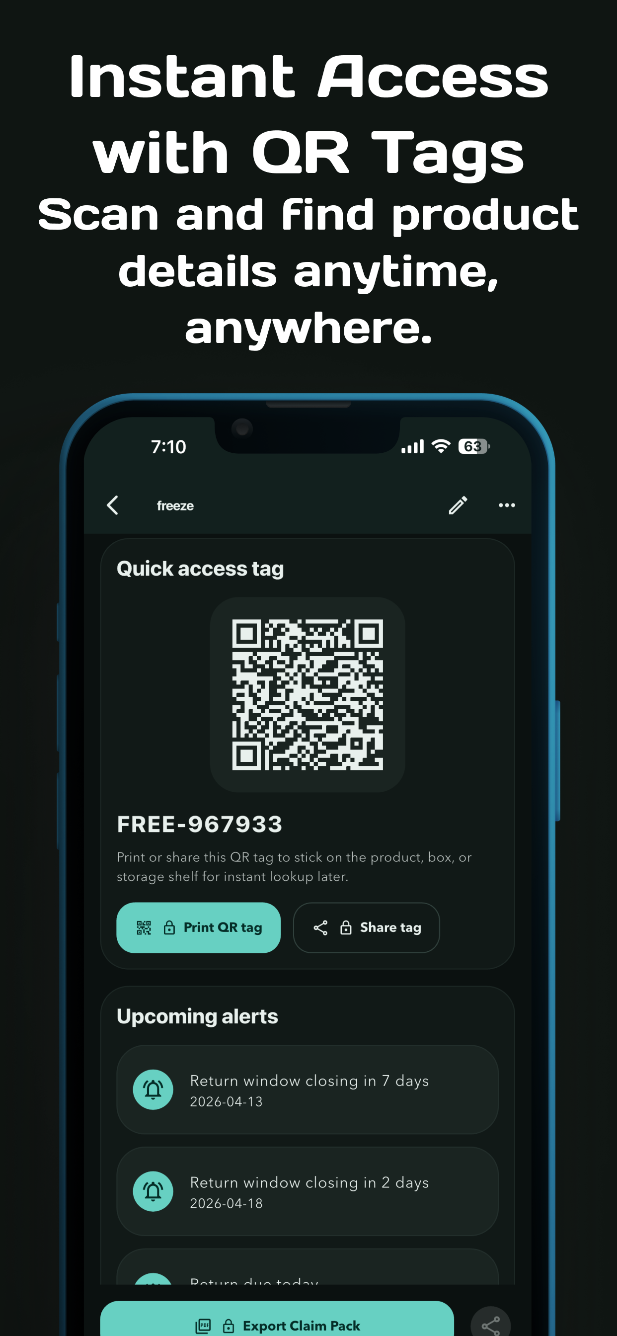 Warranty Vault: Receipt Track