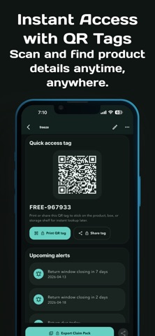 Warranty Vault: Receipt Track iPhone screenshot