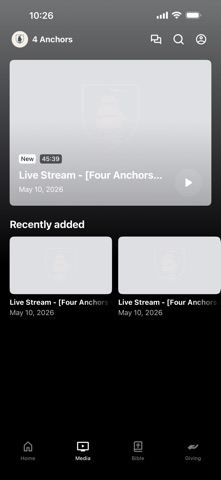 Four Anchors Church iPhone screenshot