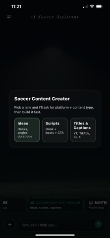 AI Soccer Assistant screenshot