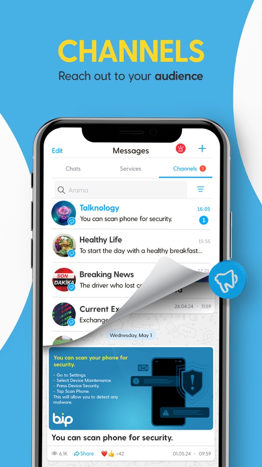 #7. BiP - Messenger, Video Call (iOS) By: Turkcell Iletisim Hizmetleri A.S.