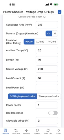 Volt Drop Check & Plug Screenshot 1 of 10
