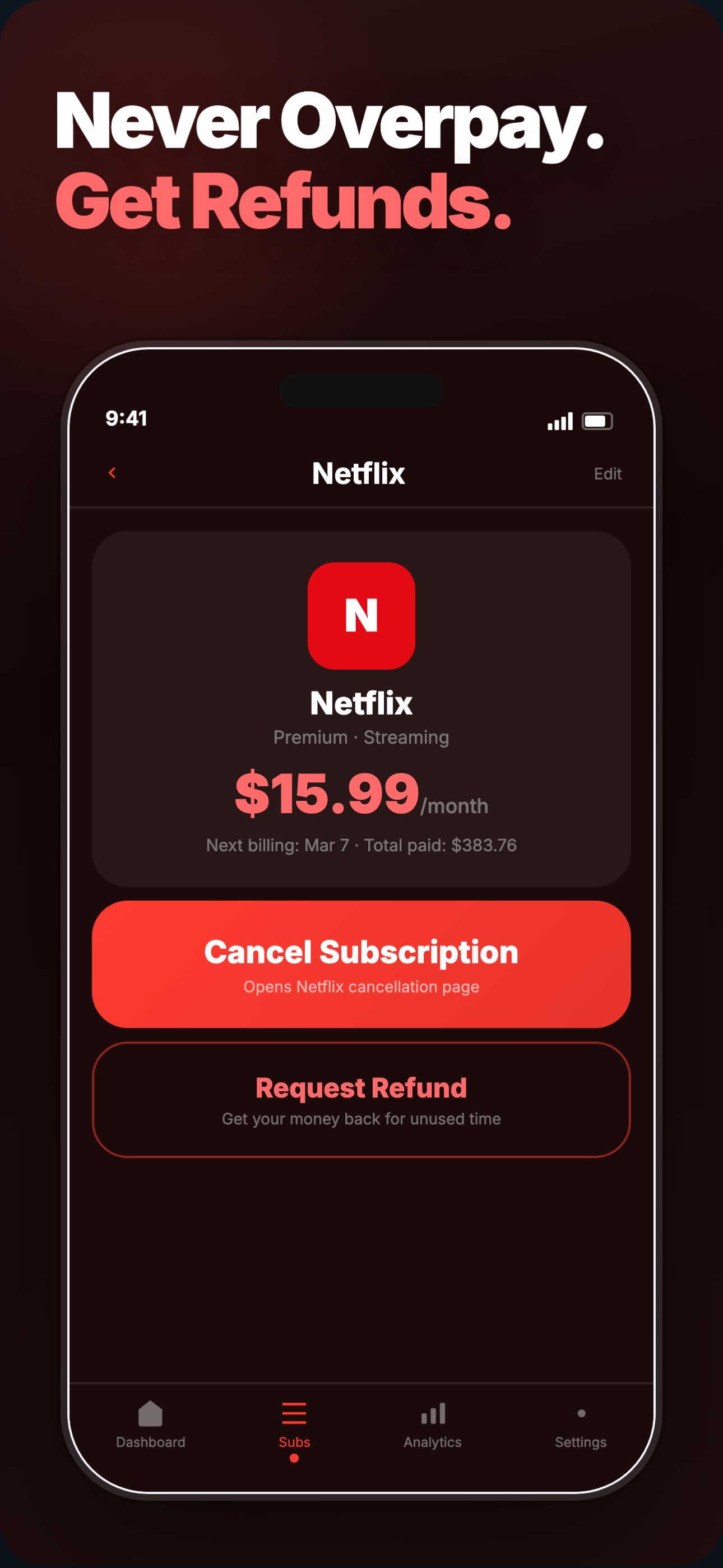 Screenshot 3 of Cancel Subscriptions App