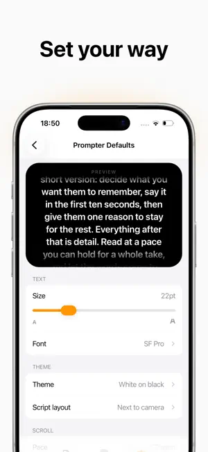 Teleprompter Script for Video screenshot 2