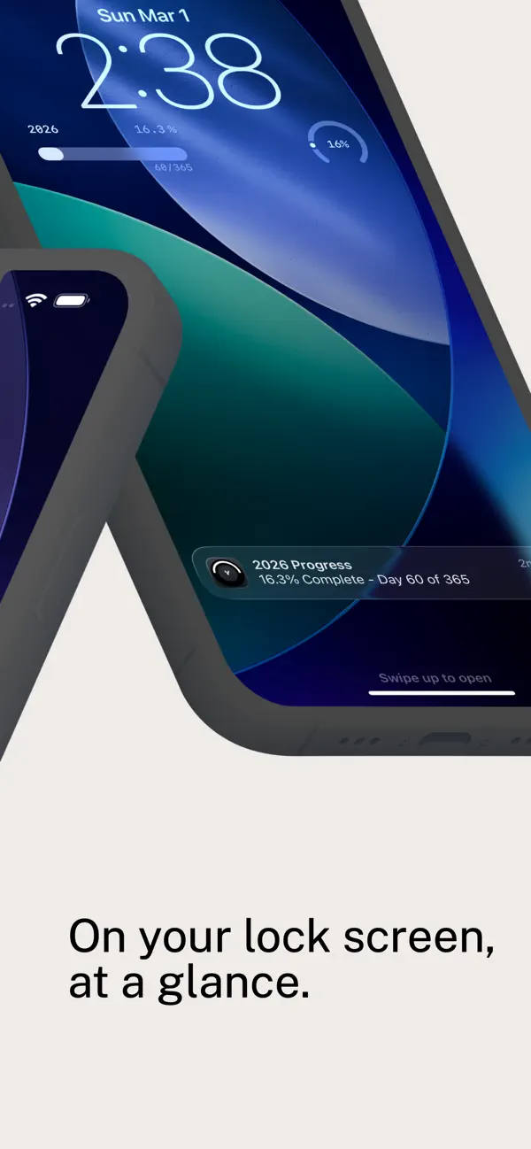 #2. Year Progress (iOS) Podle: Arjit Jaiswal