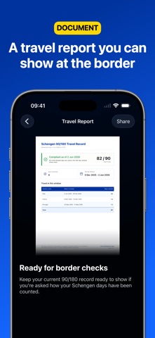Schengen Calculator 90 180 iPhone screenshot
