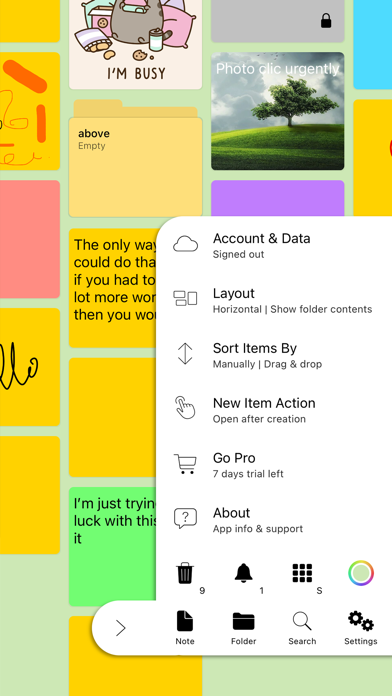 WeeNote Notes and Widget Screenshot