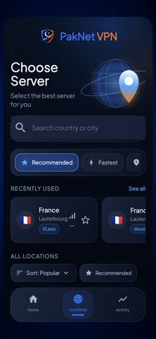 PakNet VPN Fast & Secure Screenshot 2 of 4