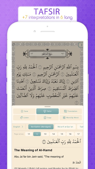 Quran in English القرآن الكريم Screenshot