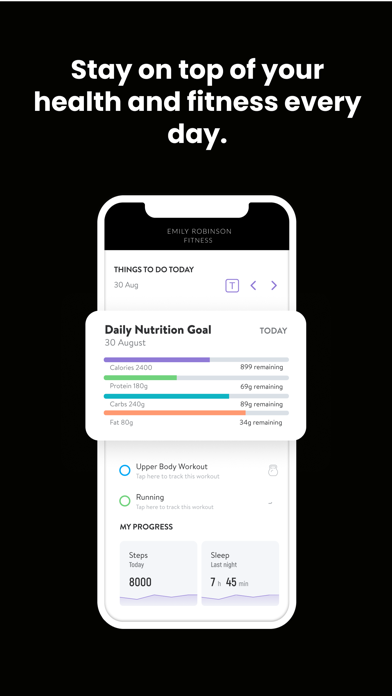 Emily Robinson Fitness Screenshot