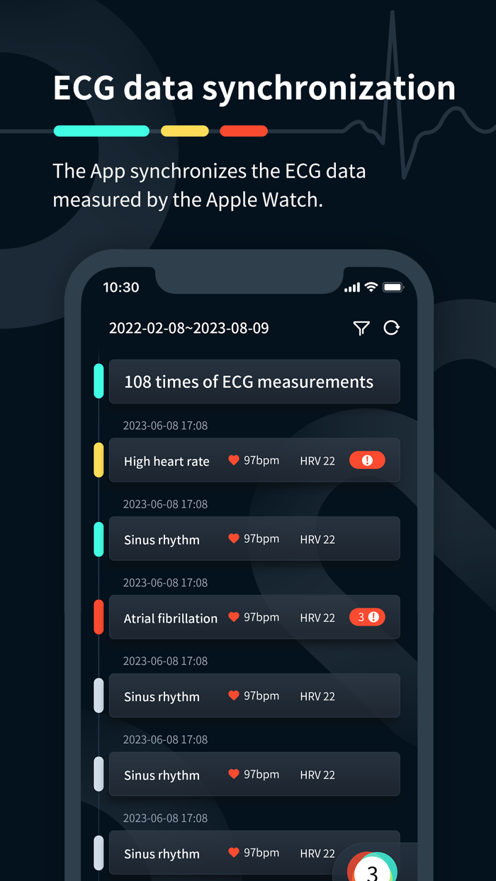 Heart Beat and Rate Aion ECG