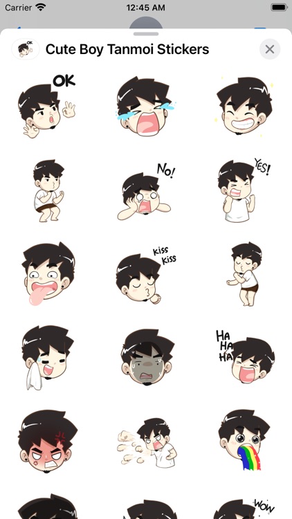 Cute Boy Tanmoi Stickers screenshot-6