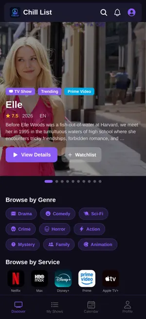 Chill List - TV Show Tracker screenshot 1