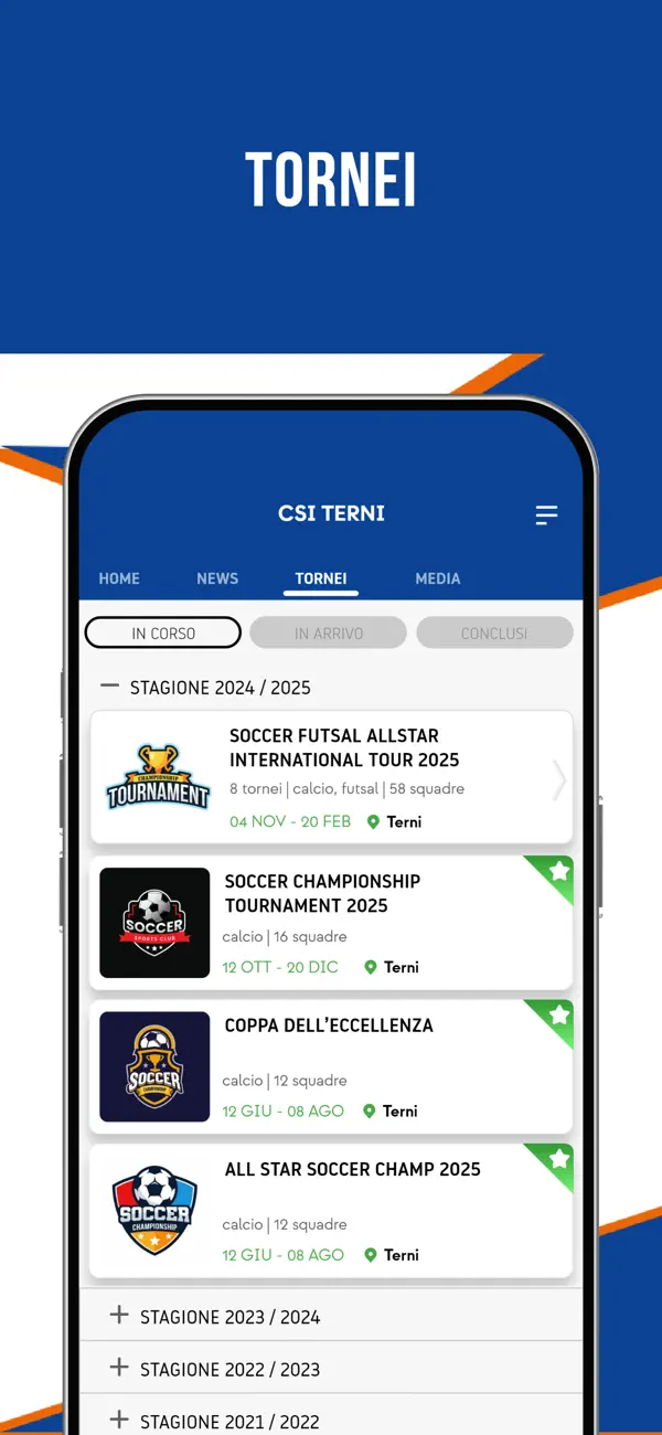 Screenshot #2 pour CSI Terni League