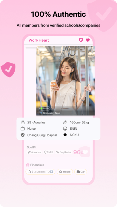 WorkHeart-Dating Professionals Screenshot