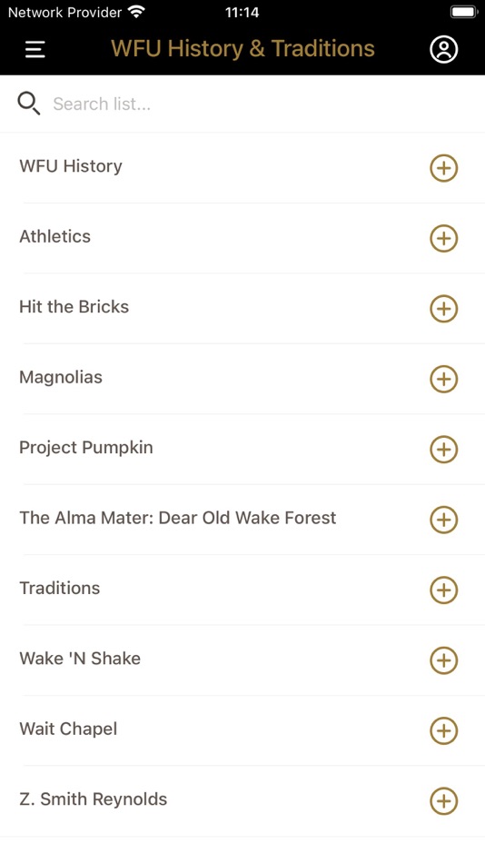 #3. WFU Orientation Programs (iOS) Podle: Wake Forest University