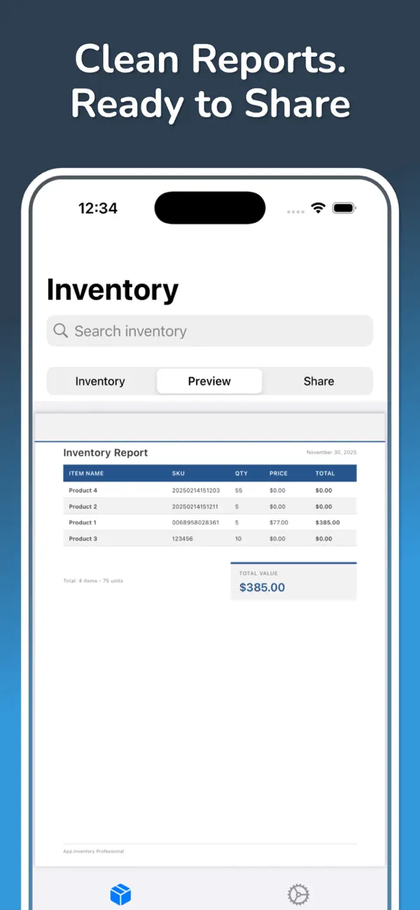 Screenshot #2 pour Inventory: Product Tracker App