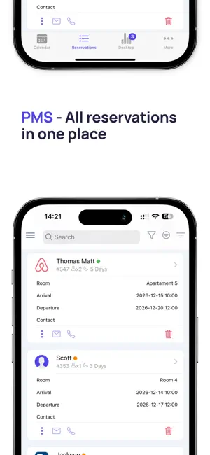 mobile-calendar booking system screenshot 3