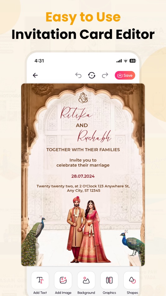 #3. Invitation Maker & Card Maker (iOS) 게시자: Ajaykumar Baldha
