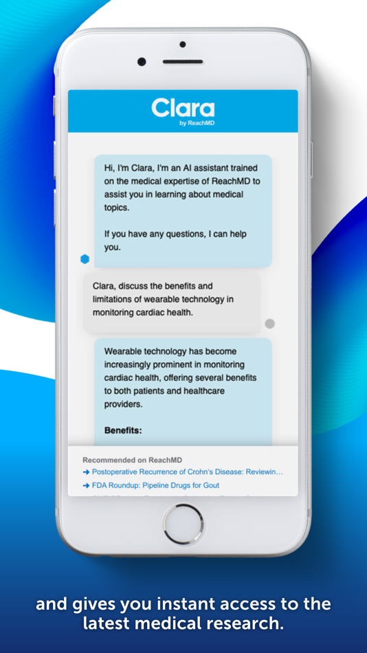#3. Clara AI (iOS) بواسطة: ReachMD