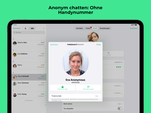Threema. Der sichere Messenger Screenshot