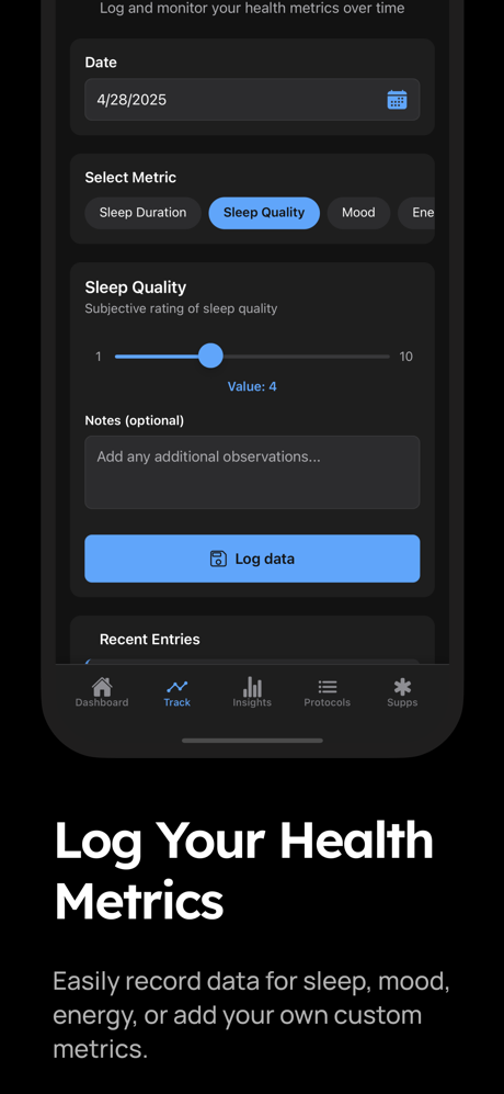 Biohacking Tracker: Biohackr screenshot 4