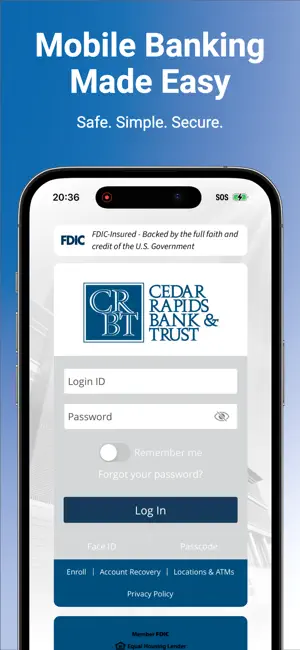 Cedar Rapids Bank – Personal screenshot 1