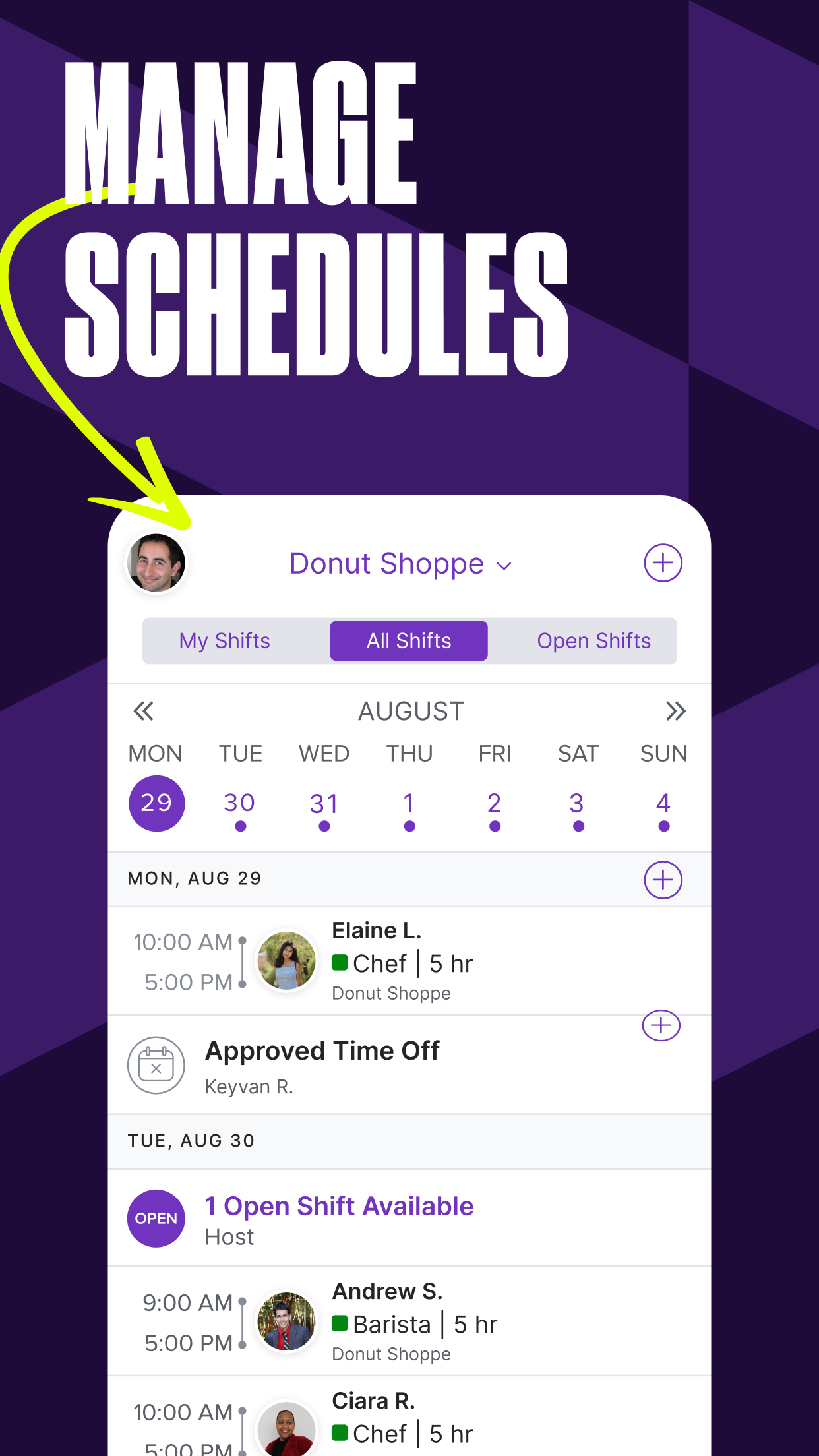 Homebase: Team Management screenshot 1