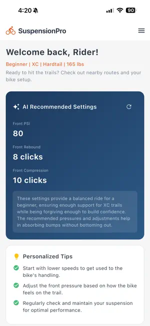 Suspension Pro - Trails screenshot 1