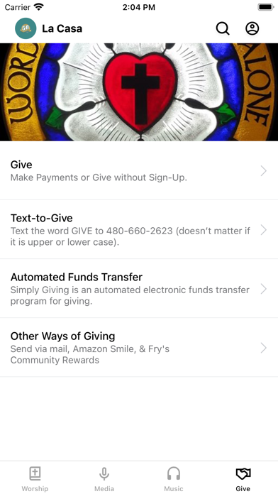La Casa de Cristo Lutheran Screenshot