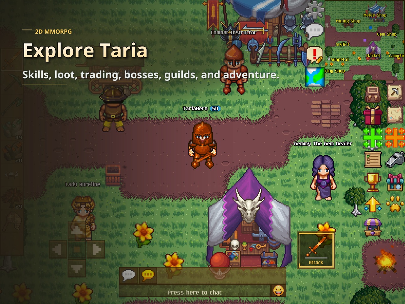 Screenshot 9 of Legends of Taria: 2D MMORPG