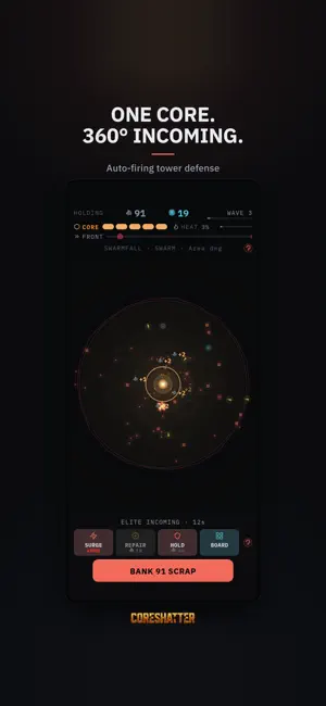 Coreshatter: Idle TD Roguelite screenshot 1