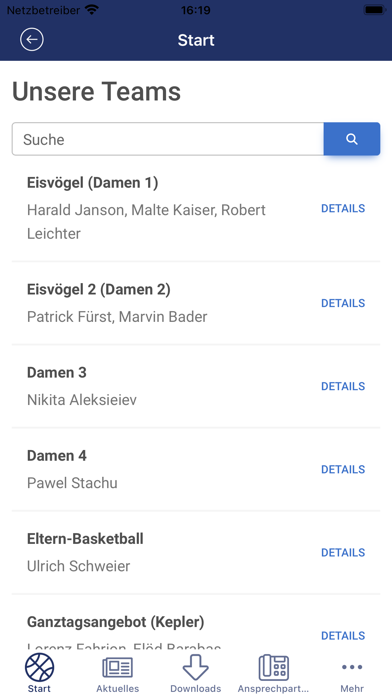 USC Freiburg Basketball Screenshot
