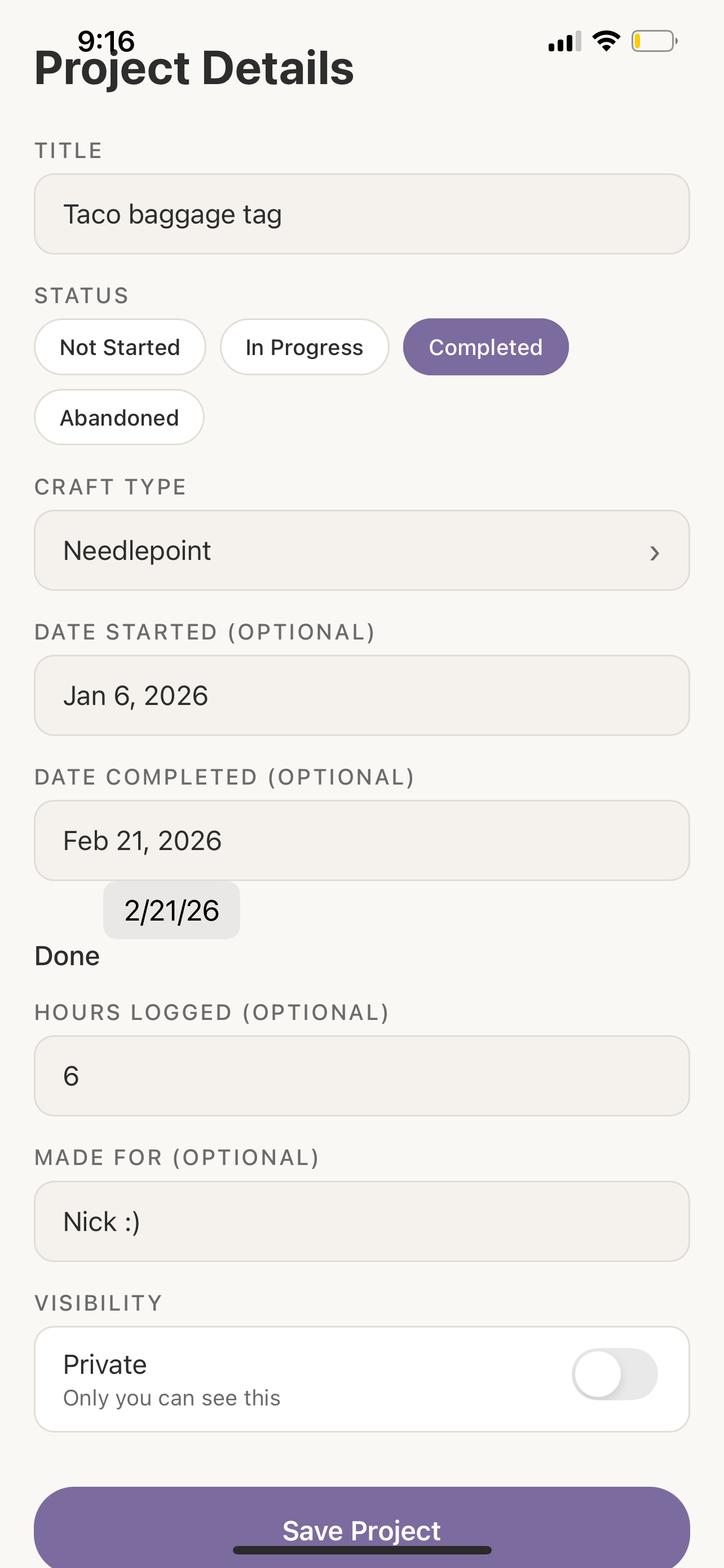 Craftfolio
