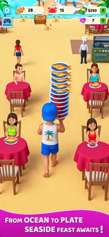 My Seaside Restaurant Idle Sim iPhone screenshot