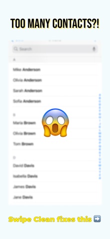 Swipe Clean - Contact Cleaner screenshot