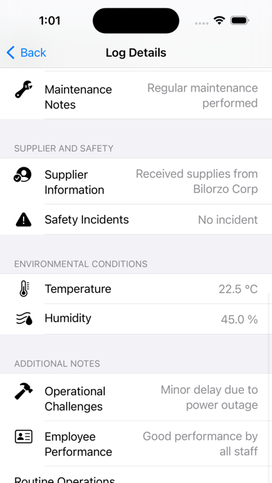 Screenshot #3 pour Water Factory Daily Log