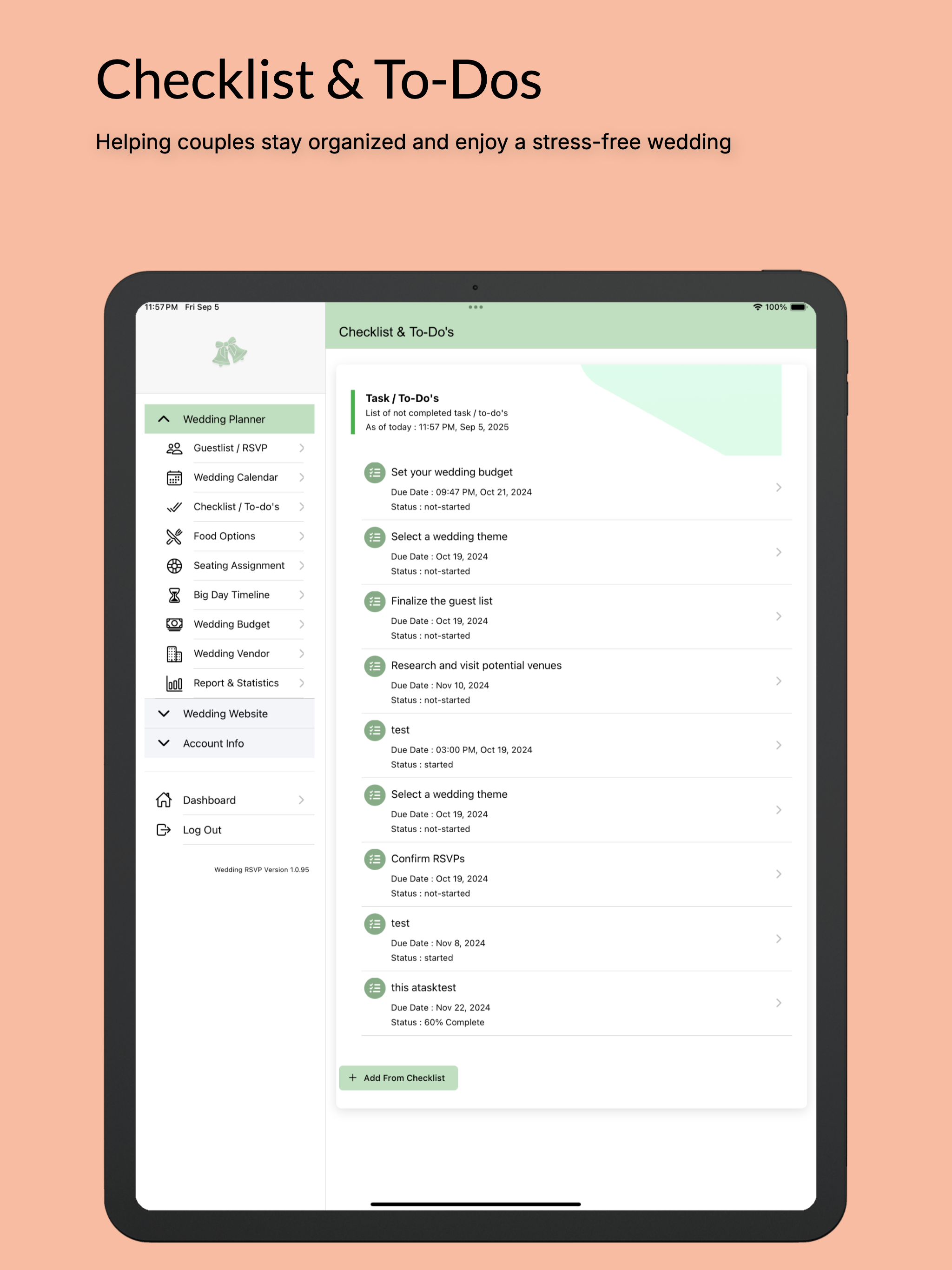 Wedding Planner & Budget Tools screenshot 19