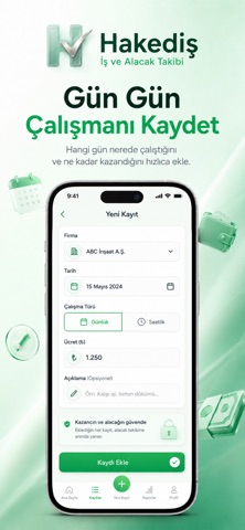 Hakediş: İş ve Alacak Takibi screenshot