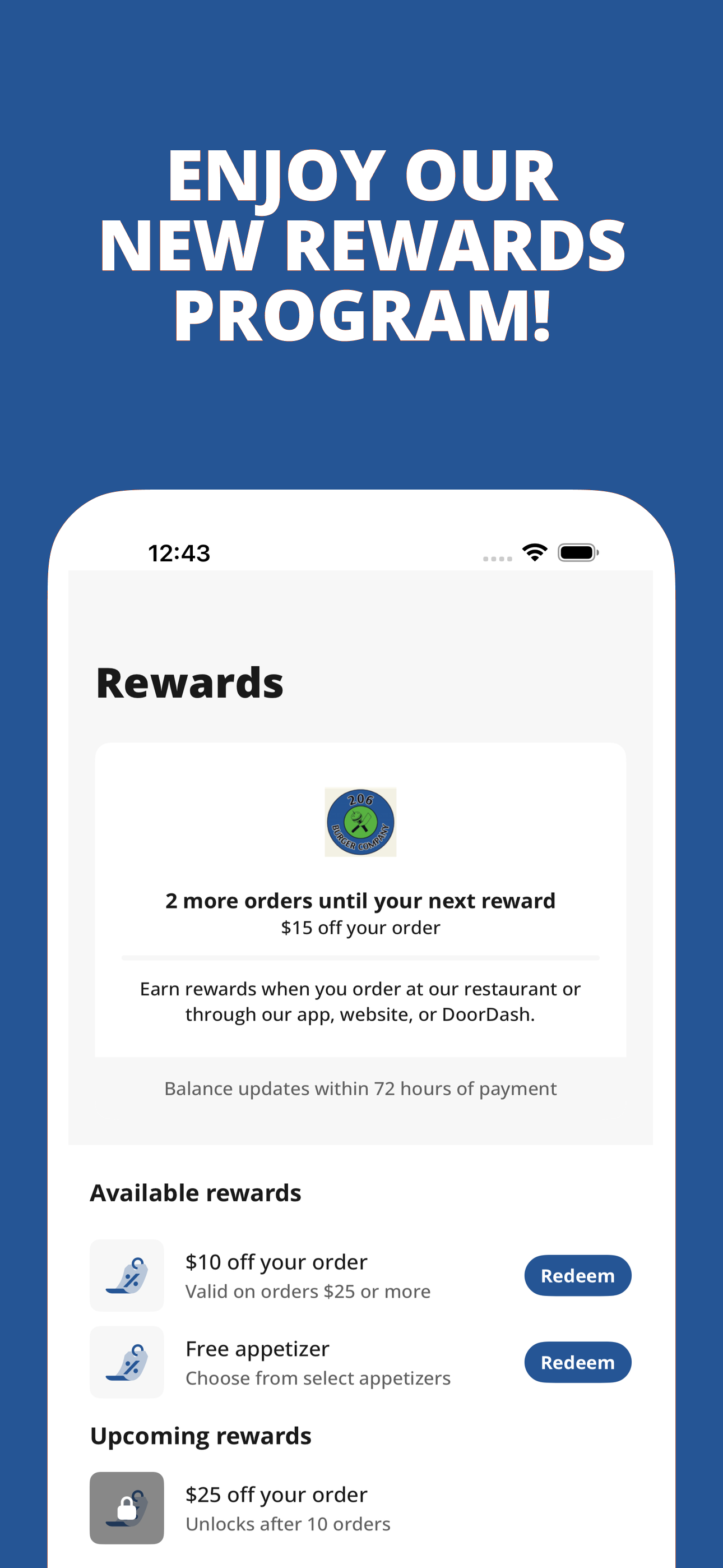 206 Burger Company screenshot 2