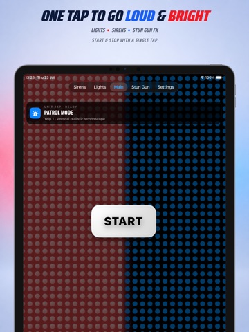 Police Lights, Siren, Strobe iPad screenshot
