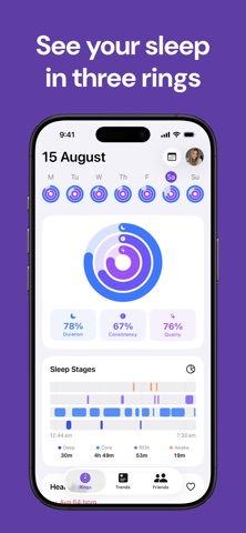 Sleep Rings & Trends: SleepKit Screenshot 1 of 5