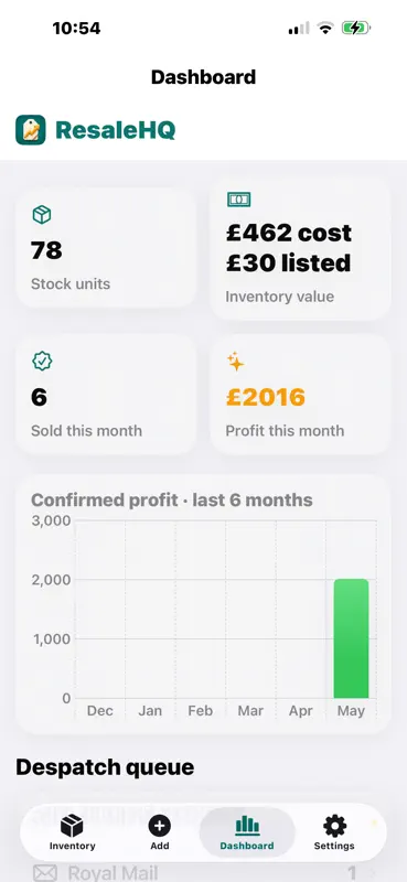 ResaleHQ: Reseller Tracker screenshot 1 of 5