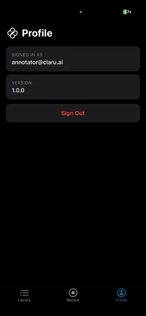 claru.ai iPhone screenshot 2